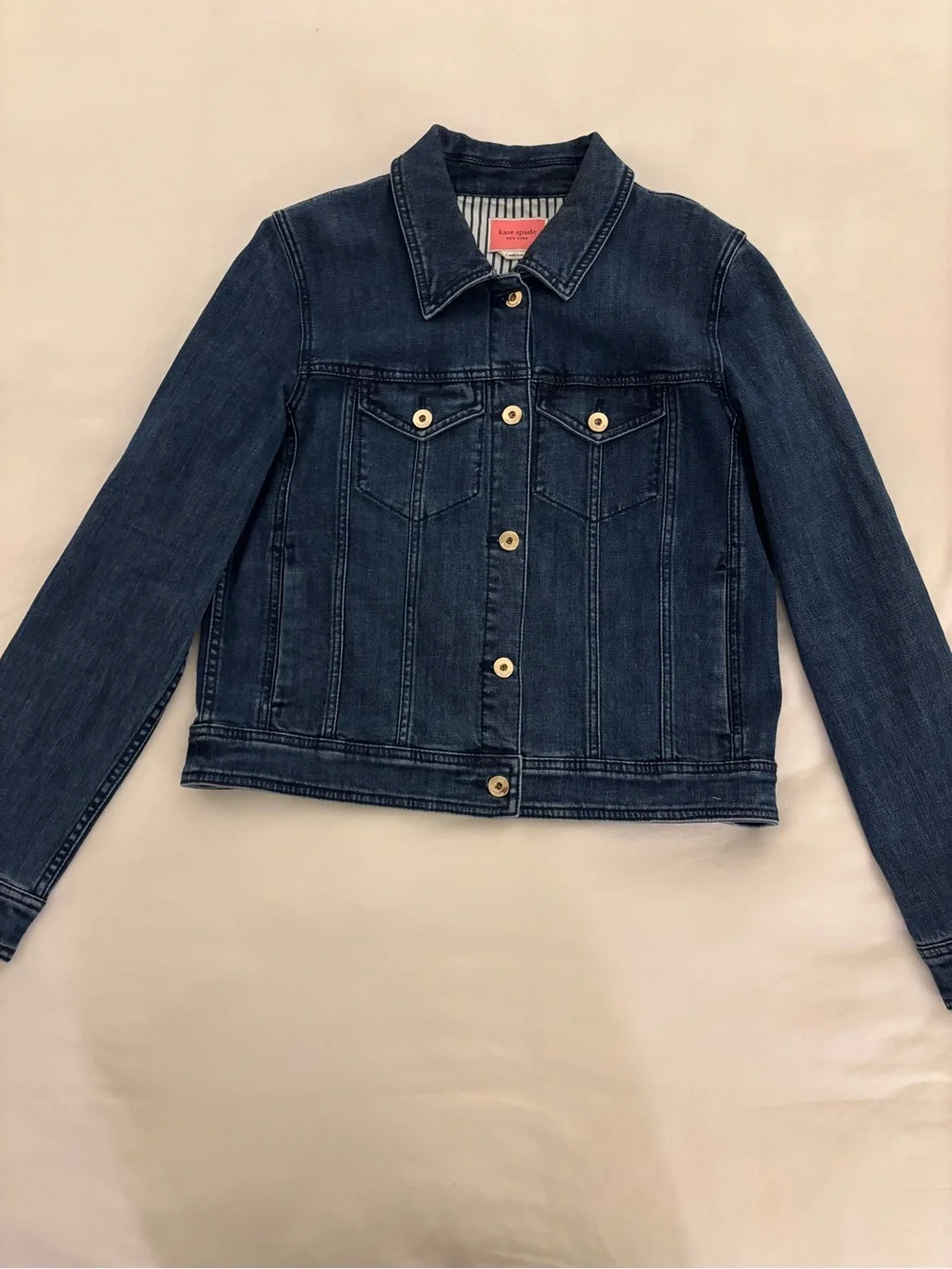 💙 Kate Spade New York Denim Jacket — NWOT — Sz L